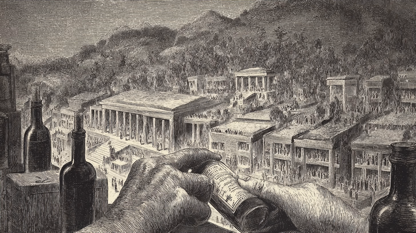 Hände beim Prüfen von Premium-Olivenölflaschen im Geschäft, beim Lesen der Etiketten für beste Qualität